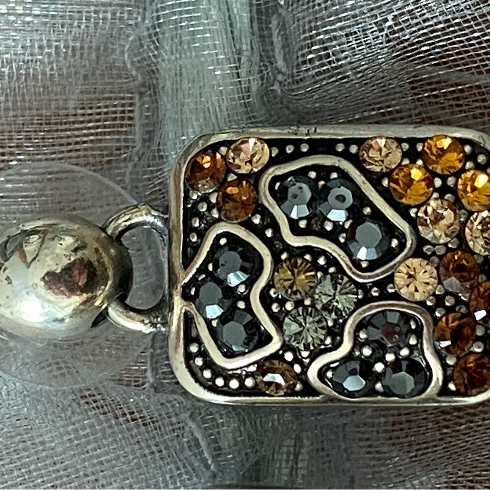 Brighton Leopard Totem Crystal Ring & earrings set with Swarovski crystals - Picture 3 of 3
